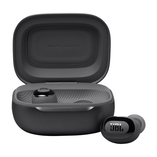 JBL Live Buds 3 - Black - True wireless Noise Cancelling bud-type earbuds - Front